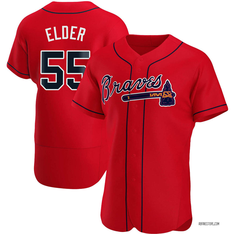 Bryce Elder Men's Atlanta Braves Alternate Jersey - Navy Authentic