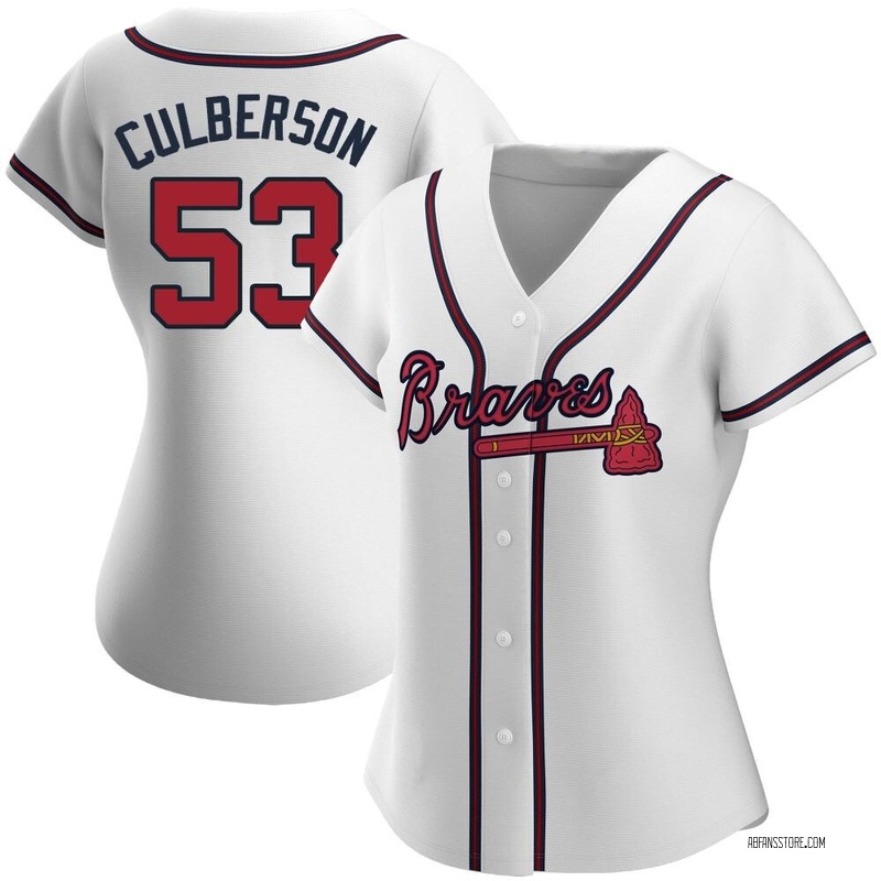 Charlie Culberson Men's Atlanta Braves Home Jersey - White Authentic