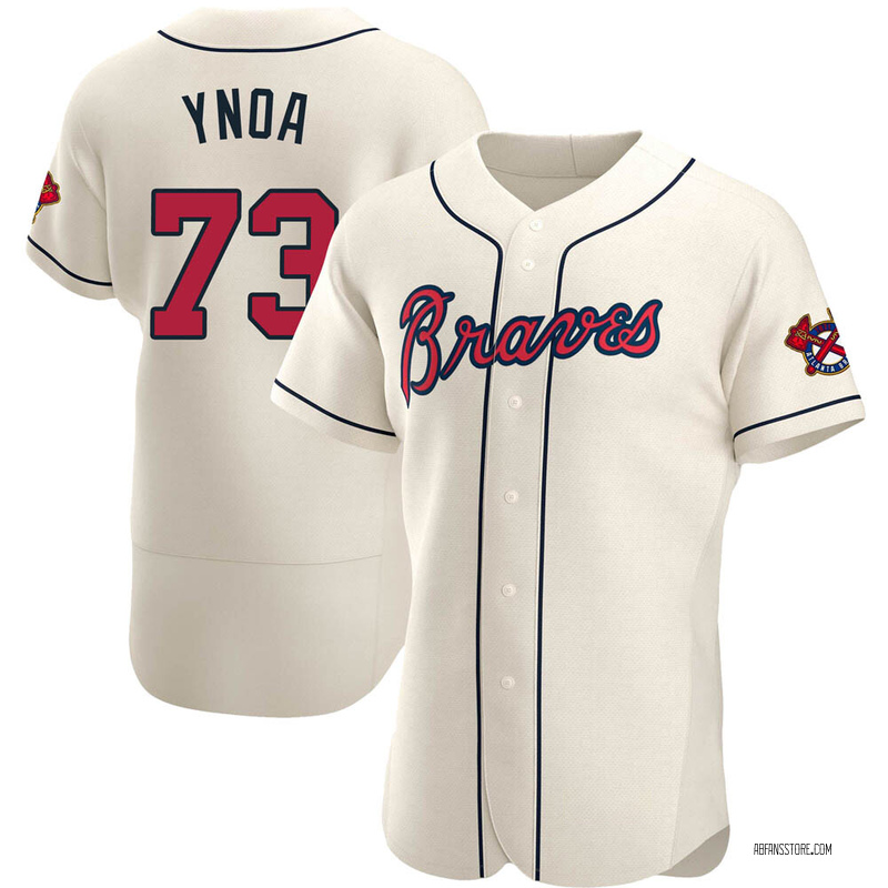 Huascar Ynoa Men's Atlanta Braves Alternate Jersey - Navy Authentic