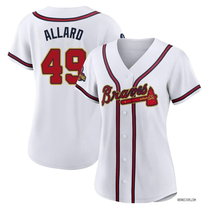 Atlanta Braves Nike Alternate Authentic Team Jersey - Cream