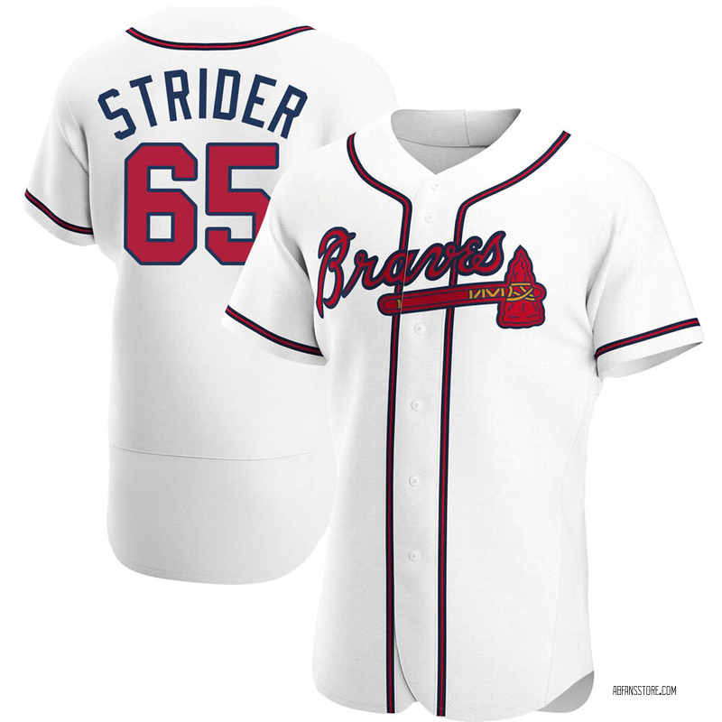 Spencer Strider Men's Atlanta Braves Alternate Jersey - Navy Replica