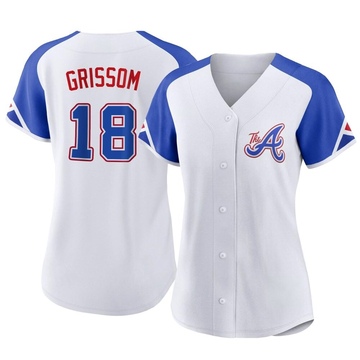 Vaughn Grissom Men's Atlanta Braves White 2022 Program Jersey - Gold  Authentic