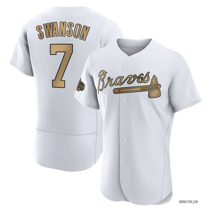 Top-selling Item] Atlanta Braves 7 Dansby Swanson 2022-23 All-Star Game  White 3D Unisex Jersey