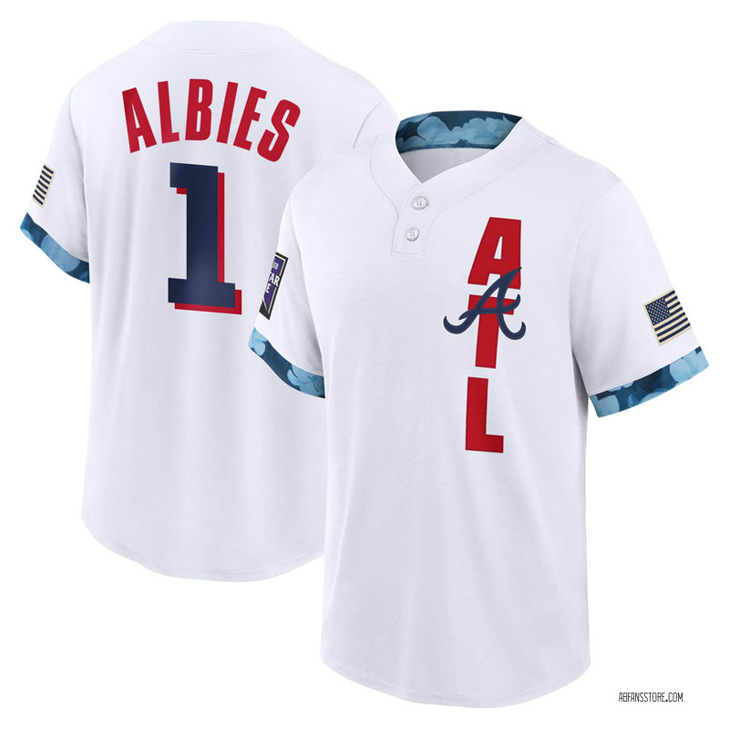 Ozzie Albies Men's Atlanta Braves Alternate Jersey - Black Golden Replica