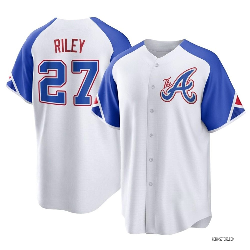 Austin Riley Men's Atlanta Braves Alternate Jersey - Black Golden Replica