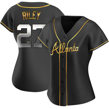 Austin Riley Men's Atlanta Braves Alternate Jersey - Cream Replica