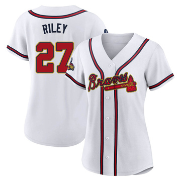 Austin Riley Nike Navy Name & Number Player Tee – Rome Braves