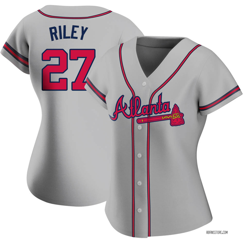 Austin Riley Men's Atlanta Braves Alternate Jersey - Black Golden Replica