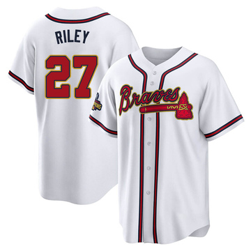 Atlanta Braves Austin Riley #27 Navy ALL OVER PRINTED Baseball Jersey S-5XL