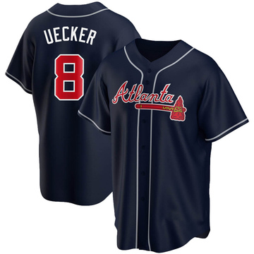 AA+ 8 multiple Bob Uecker jersey,throwback Braves home white cooperstown  authentic Jersey,custom sale men baseball free _ - AliExpress Mobile