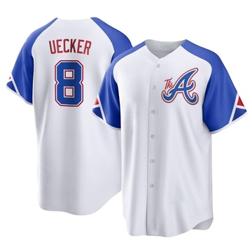 AA+ 8 multiple Bob Uecker jersey,throwback Braves home white cooperstown  authentic Jersey,custom sale men baseball free _ - AliExpress Mobile