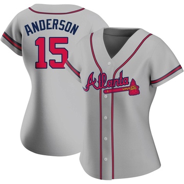 Replica Brian Anderson Women's Atlanta Braves Gray Road Jersey