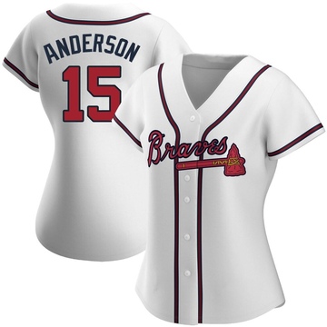 Replica Brian Anderson Women's Atlanta Braves White Home Jersey