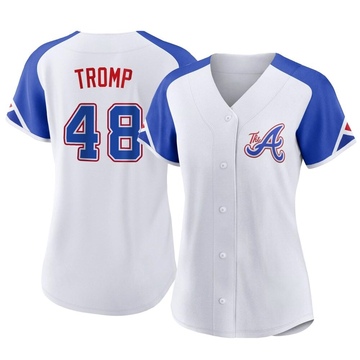 Chadwick Tromp Men's Atlanta Braves Road Jersey - Gray Authentic