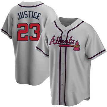 David Justice Women's Atlanta Braves Home Jersey - White Authentic