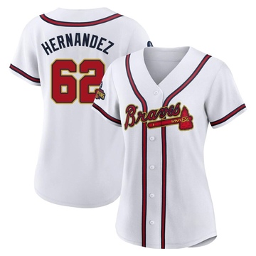 Replica Daysbel Hernandez Women's Atlanta Braves Gold White 2022 Program Jersey