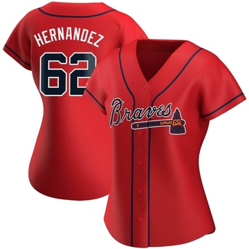 Replica Daysbel Hernandez Women's Atlanta Braves Red Alternate Jersey