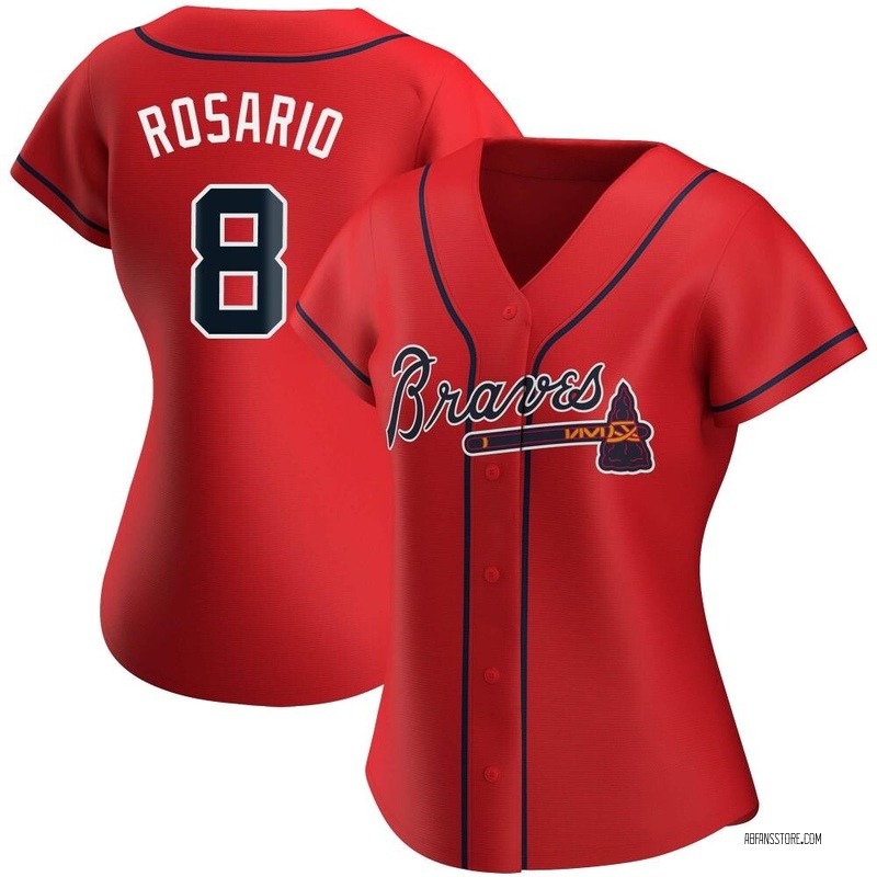 Eddie Rosario Men's Atlanta Braves Jersey - Black/White Replica