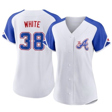 Eli White Men's Atlanta Braves Home Jersey - White Authentic