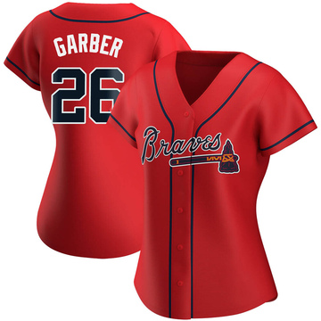 Replica Gene Garber Women's Atlanta Braves Red Alternate Jersey