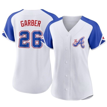 Replica Gene Garber Women's Atlanta Braves White 2023 City Connect Jersey