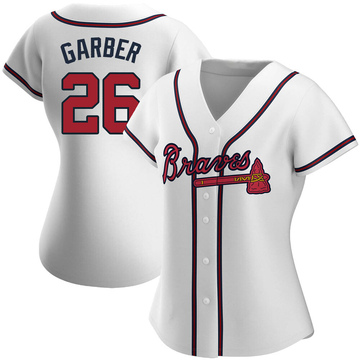 Replica Gene Garber Women's Atlanta Braves White Home Jersey