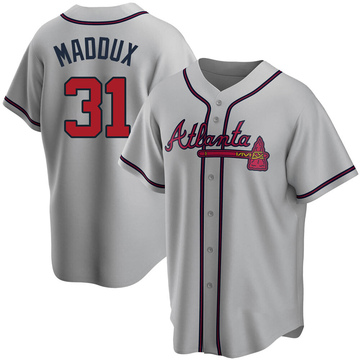 Greg Maddux Atlanta Braves Alternate Navy Blue Jersey Men's (M-2XL)