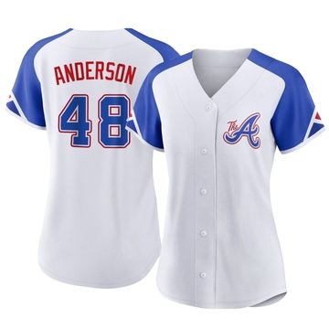 Replica Ian Anderson Women's Atlanta Braves White 2023 City Connect Jersey