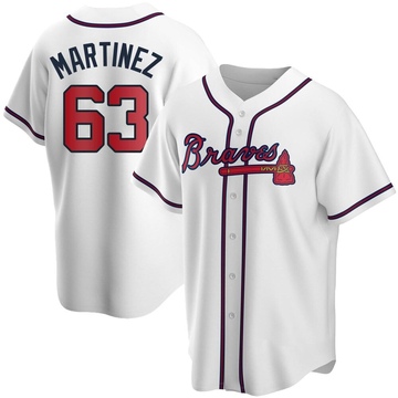 Replica J.P. Martinez Men's Atlanta Braves White Home Jersey