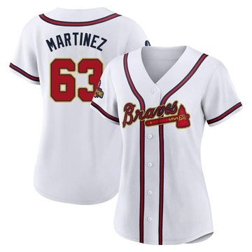 Replica J.P. Martinez Women's Atlanta Braves Gold White 2022 Program Jersey