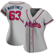 Replica J.P. Martinez Women's Atlanta Braves Gray Road Jersey