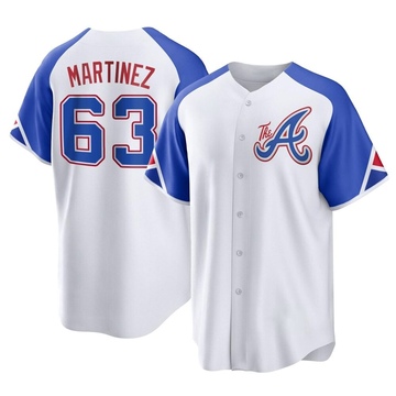 Replica J.P. Martinez Youth Atlanta Braves White 2023 City Connect Jersey