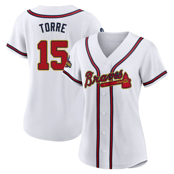 Joe Torre Men's Atlanta Braves Home Jersey - White Replica