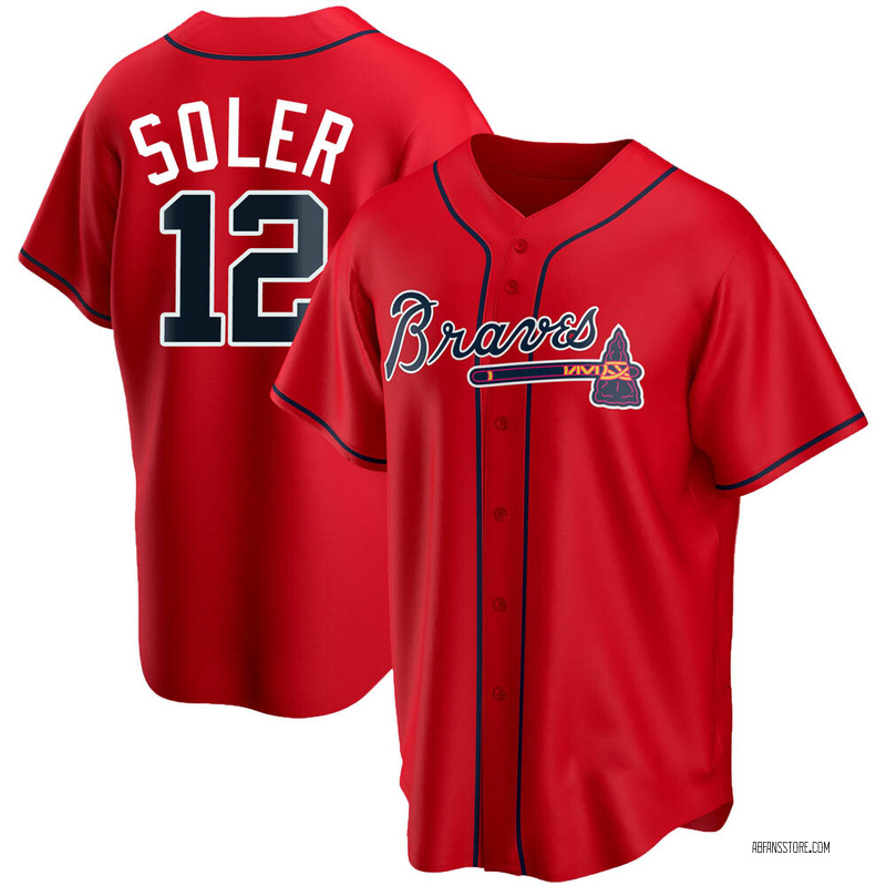 Jorge Soler Men's Atlanta Braves Alternate Jersey - Black Golden Replica