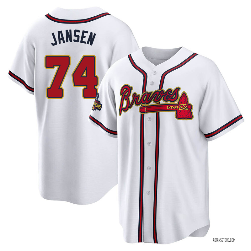 Kenley Jansen Youth Atlanta Braves Home Jersey - White Replica