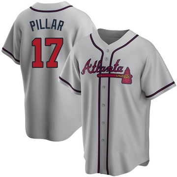 Kevin Pillar #11 - Game Used White Pinstripe Jersey with Seaver