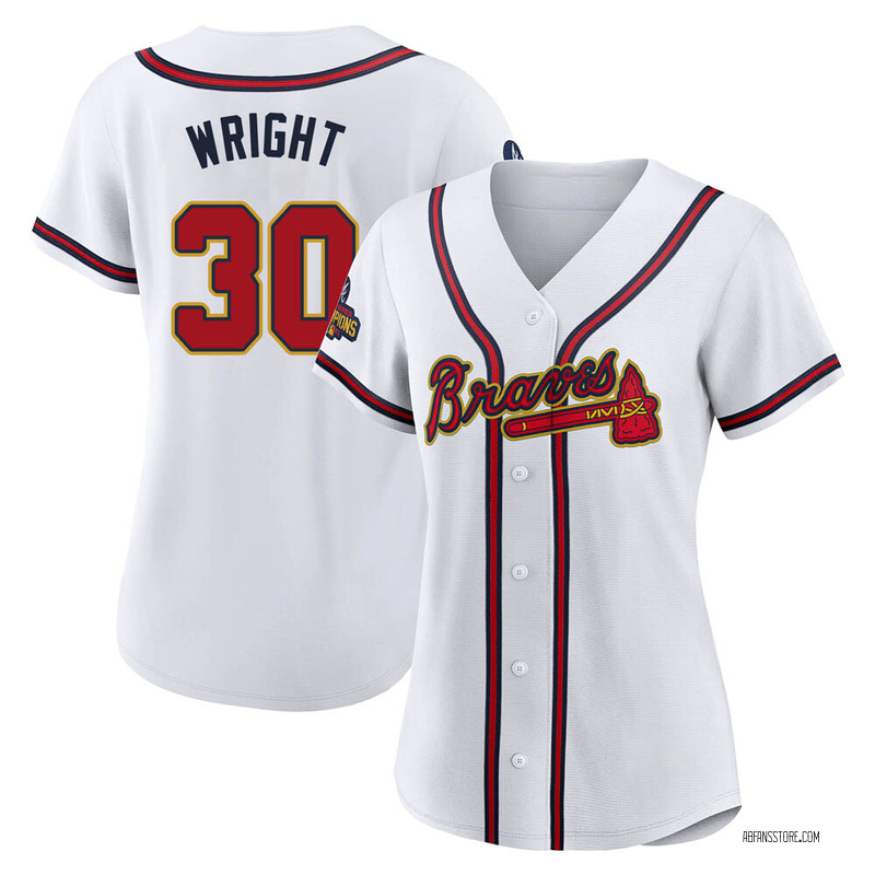 Kyle Wright Men's Atlanta Braves Alternate Jersey - Navy Authentic