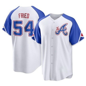 Max Fried 1982 Atlanta Braves Cooperstown Light Blue Men's Jersey