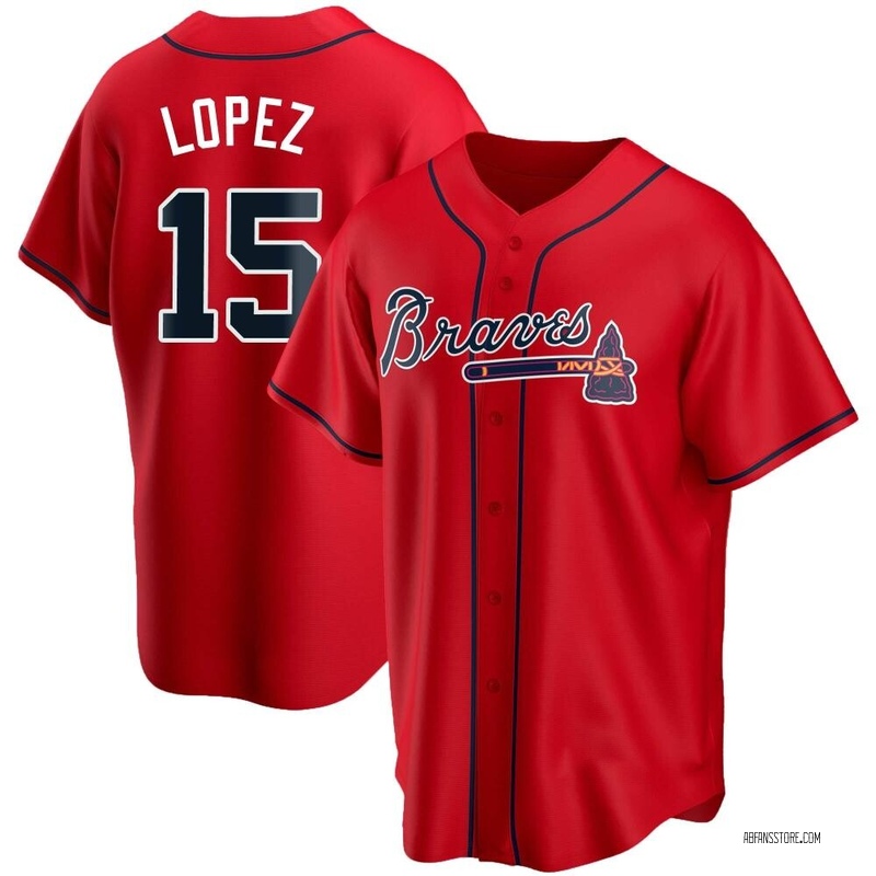 Nicky Lopez Atlanta Braves Men's Red Roster Name & Number T-Shirt 