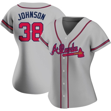 Pierce Johnson Women's Atlanta Braves Snake Skin City Jersey - Black Replica