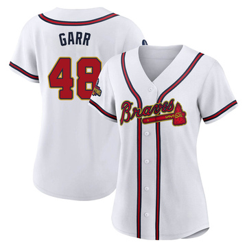 MAJESTIC  RALPH GARR Atlanta Braves 1969 Cooperstown Baseball Jersey