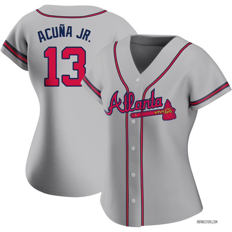 Ronald Acuna Customeize of Name Youth White Baseball Jersey, Great Gifts  For Fan Atlanta Braves - Zerelam