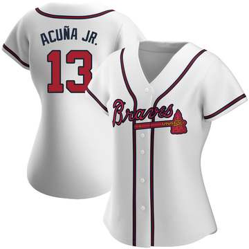 MLB Atlanta Braves (Ronald Acuña Jr.) Men's Replica Baseball Jersey.