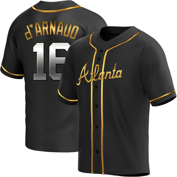 Travis d'Arnaud #16 Atlanta Braves 2023 Season White PRINT Baseball  Jersey