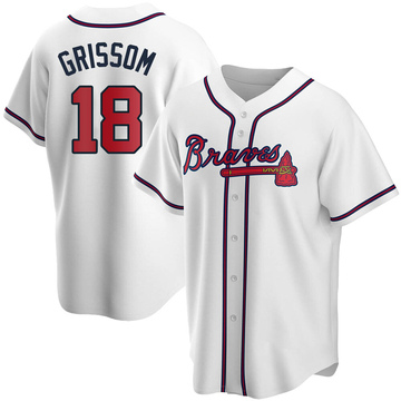 Vaughn Grissom Atlanta Braves Women's Navy Roster Name & Number T-Shirt 