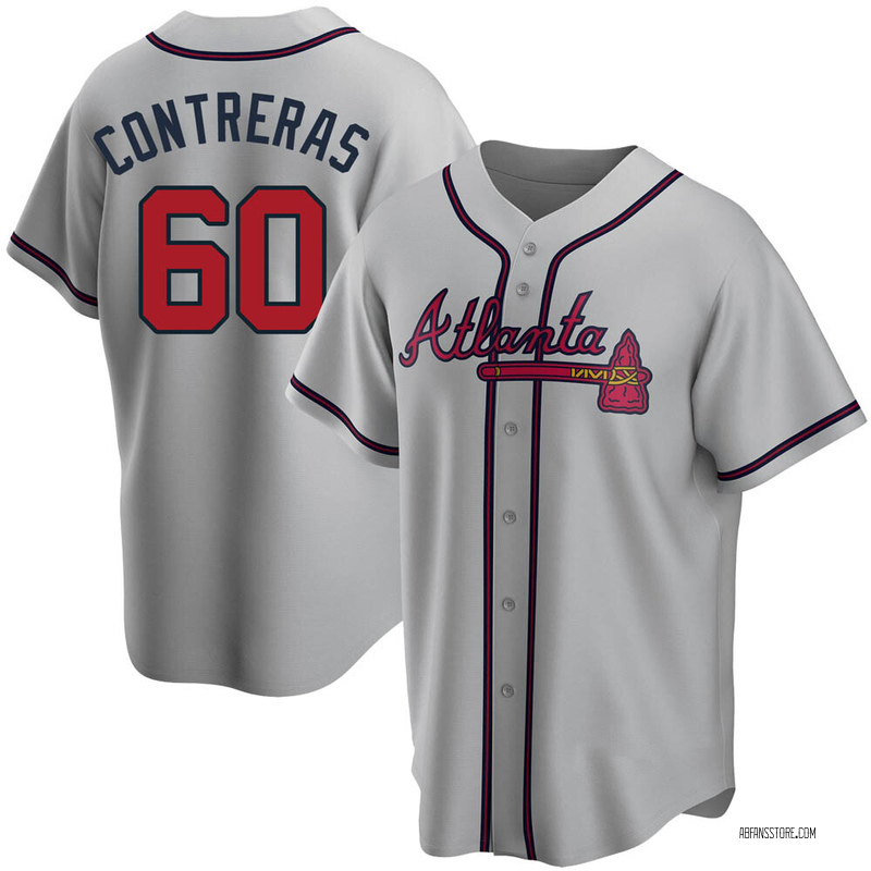 Replica William Contreras Men's Atlanta Braves Gray Road Jersey